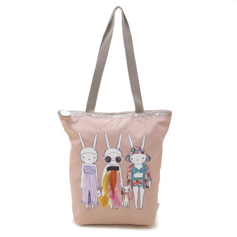 Túi Tote LeSportsac Bag Tote Fifi Lapin Collaboration Summer Chic Pink Màu Hồng Nhạt - Duy Hoang