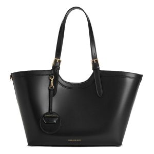 Túi Tote Nữ Charles & Keith CNK Enola XL Trapezoid Bag Black CK2-30671838 Màu Đen - Duy Hoang