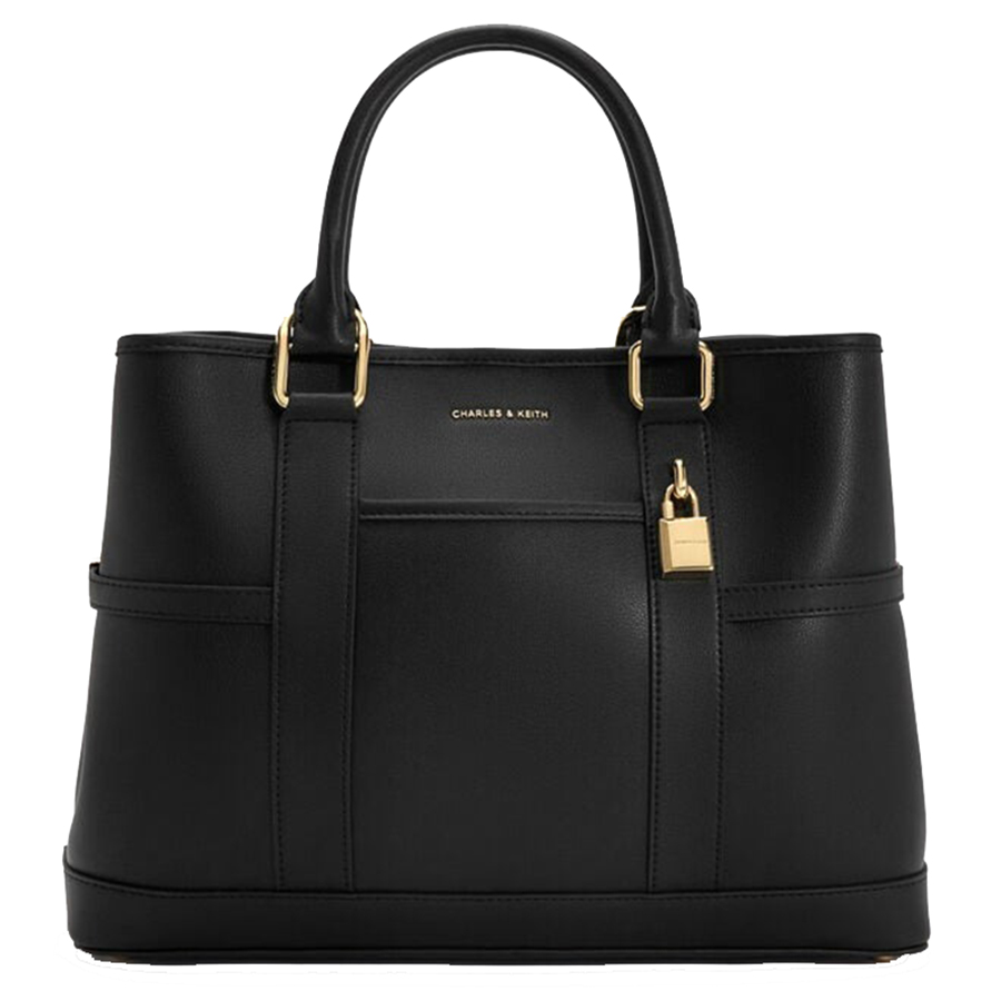 Túi Tote Nữ Charles & Keith CNK Scottie Bag Black CK2-30840655 Màu Đen - Duy Hoang