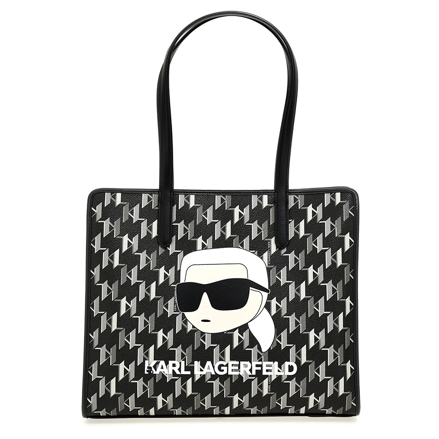 Túi Tote Nữ Karl Lagerfeld K/Ikonik Monogram Large Màu Đen - Duy Hoang