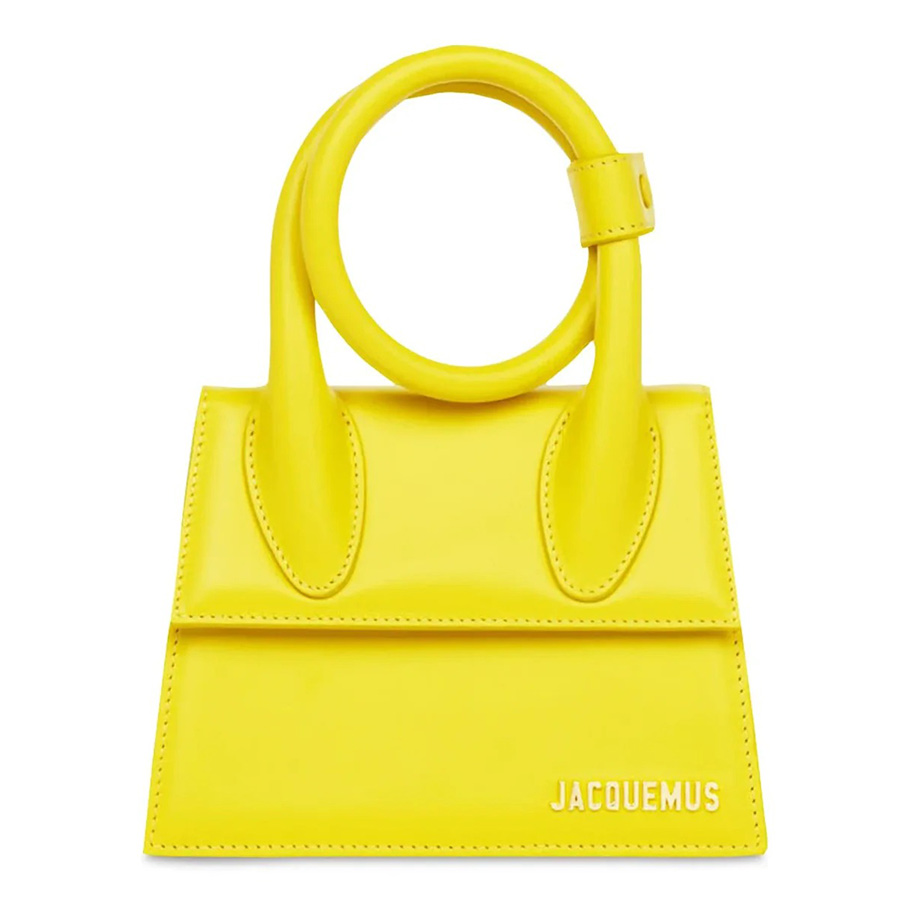 Túi Xách Jacquemus Le Chiquito Noeud Coiled Handbag 213BA005-3061-250 Size 18 Màu Vàng - Duy Hoang
