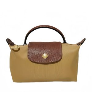 Túi Xách Nữ Longchamp Le Pliage Original Pouch with Handle Fawn Màu Nâu - Duy Hoang