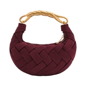 Túi Xách Tay Nữ JW Pei Orla Weave Handbag Claret Màu Đỏ Mận - Duy Hoang
