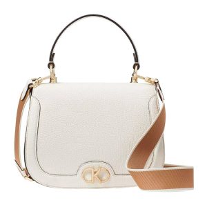 Túi Xách Tay Nữ Kate Spade Kyla Top Handle Saddle Bag Màu Trắng Kem - Duy Hoang