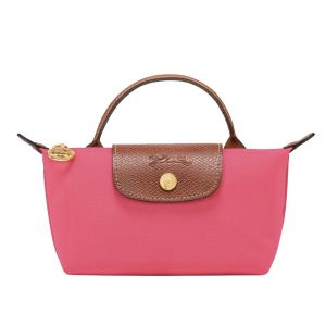 Túi Xách Tay Nữ Longchamp Le Pliage Original Pouch With Handle Grenadine Màu Hồng - Duy Hoang