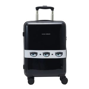 Vali Chiara Ferragni Logomania Hardshell Suitcase Màu Đen Size Cabin - Duy Hoang