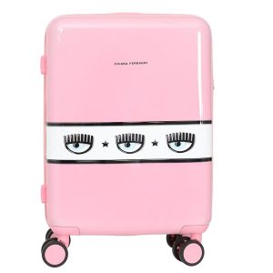 Vali Chiara Ferragni Logomania Hardshell Suitcase Màu Hồng Size Cabin - Duy Hoang