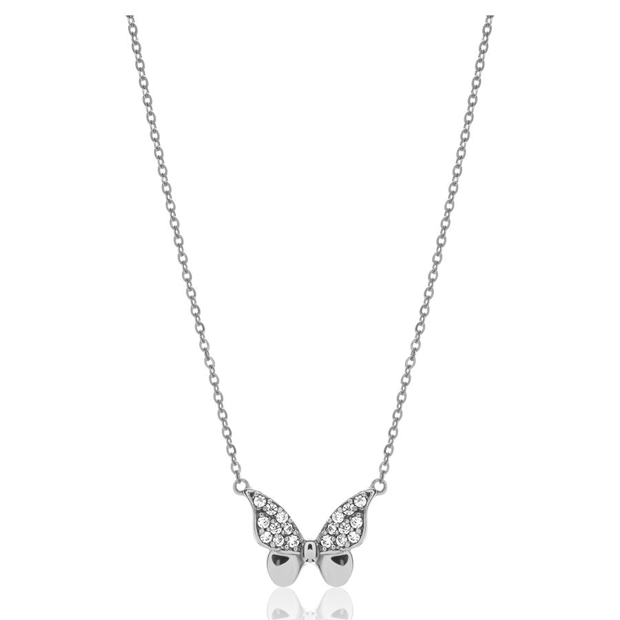 Dây Chuyền Huy Thanh Jewelry DCMAMD 101 - 14K - Đá Cubic Zirconia Màu Bạc - Duy Hoang