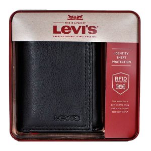 Ví Levi's Trifold Wallet For Men Màu Đen - Duy Hoang