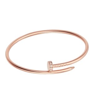 Vòng Đeo Tay Nữ Jewery Luxury Juste Un Clou Màu Vàng Hồng Bản 8gr Size 16 - Duy Hoang