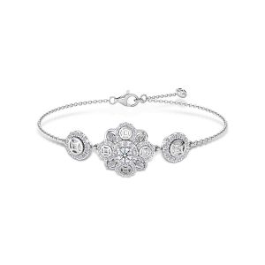 Vòng Đeo Tay Kim Cương Jemmia Diamond Nữ 18K LT2021062088 Vàng Trắng (Giá Chưa Bao Gồm Đá Chủ) - Duy Hoang