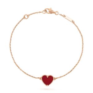 Vòng Đeo Tay Jewery Luxury Sweet Alhambra Clover Bracelet Gold Màu Vàng Đỏ - Duy Hoang