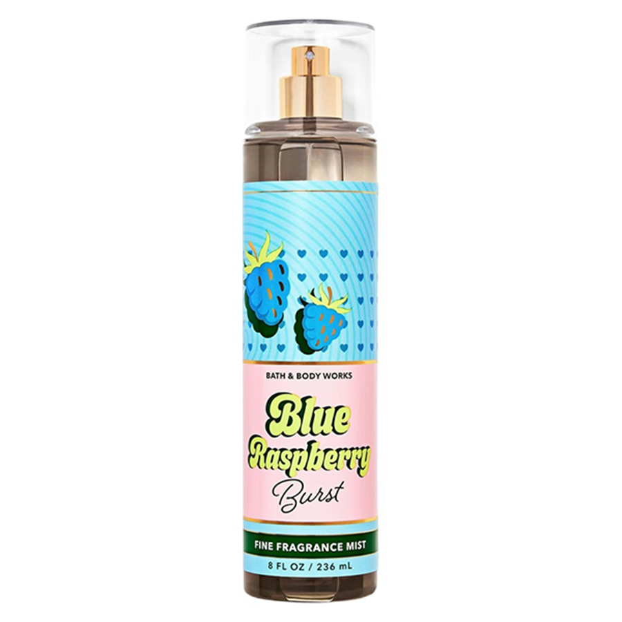 Xịt Thơm Toàn Thân Hương Nước Hoa Bath & Body Blue Raspberry Burst Mist 236ml - Duy Hoang